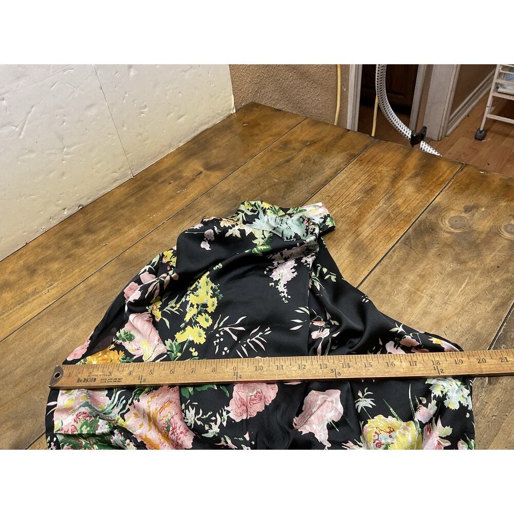 Petal & Pup Black Floral High-Neck Midi Dress - Picture 9 of 12